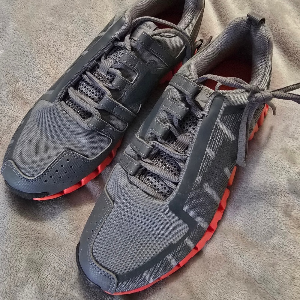 Reebok Gray and Red ZigTech